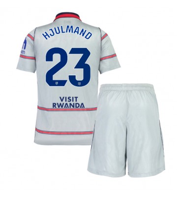 Atletico Madrid Morten Hjulmand #23 Tredjetrøje Børn 2026-27 Kortærmet (+ Korte bukser)
